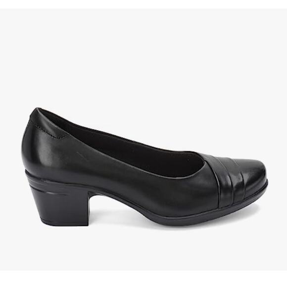 Clarks Ultimate Comfort Collection Emslie Mae Black Pump Shoes‎ 2" Heel Sz 10 M - Picture 1 of 11